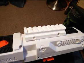 rival picatinny adaptateur jouet jeu accessoires nerf rail 3d print model - Mito3D