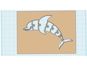 flexi dolphin buraco outros profunda peixe pesca flexível buracos baleia 3d print model - Mito3D