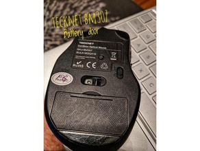 tecknet bm307 mouse sportello della batteria l'elettronica 3d print model - Mito3D