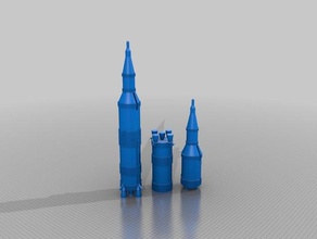 saturn bank 3d printing nasa rocket rocketry saturnv space 3d print model - Mito3D