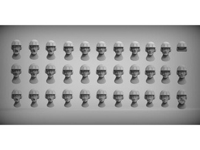 starship trooper heads heroic 28mm models 40k astra militarum face guard helmet scale imperial miniature miniatures scifi soldier space tabletop troopers wargaming warhammer 3d print model - Mito3D
