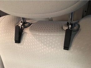 headrest towel clamp sport outdoors car clip hanger hook mount nissan leaf 3d print model - Mito3D