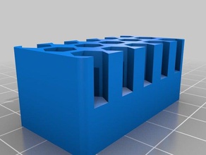 benim hex shank bit tutucu parametrik özelleştirilmiş aracı sahipleri kutuları 3d print model - Mito3D