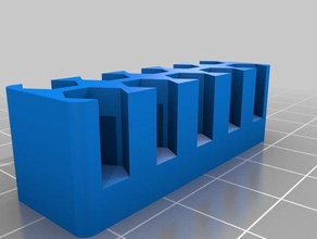 my customized hex shank bit holder parametric tool holders boxes 3d print model - Mito3D