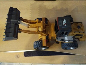 huina bulldozer radlader 1520 verl&aumlngerung rc veicoli 3d print model - Mito3D