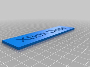 xbox cara placa com o nome jogos personalizado 3d print model - Mito3D