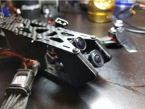 çift gerçek kamera monte edin rc araç drone yarış yarışçı marslı 2 Mars ıı quadcopter runcam 3d print model - Mito3D