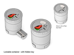 lockable container hidden key mechanical toys lock secret 3d print model - Mito3D
