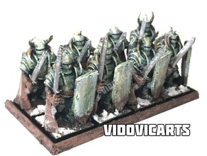 heavy nordic themed soldiers people age sigmar chaos chaoswarrior dnd miniature evil gaming knight nsfw nurgle vermintide wargaming warhammer fantasy 3d print model - Mito3D