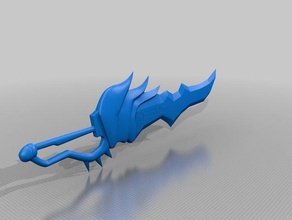 metin2 poison épée 3d de l'impression jeu mmorpg 3d print model - Mito3D