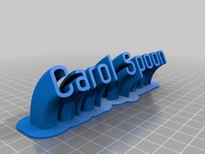 carol kaşık ofis özelleştirilmiş 3d print model - Mito3D