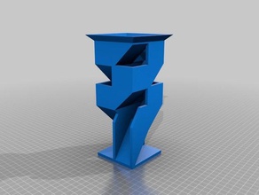 dice tower not angular customized 3d print model - Mito3D