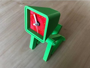 dog clock animals kids 3d print model - Mito3D
