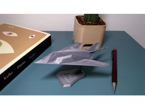 f-117 nighthawk vehicles airforce fighter jet model nsfw scale 3d print model - Mito3D
