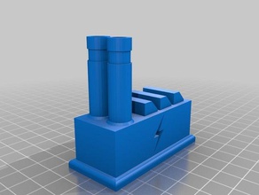 Kraftwerk kraftwerk Gebäude Strukturen gebude Industrie 3d print model - Mito3D