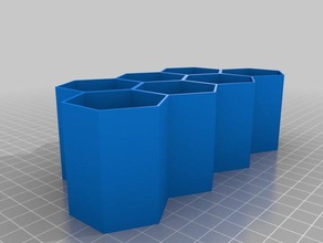 cable management 7 computer holder container 3d print model - Mito3D