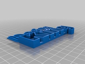 Kral kutu kapağı metin kaplar özelleştirilmiş 3d print model - Mito3D