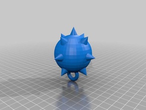 Morgenstern Peitsche ball 3d drucken 3d print model - Mito3D