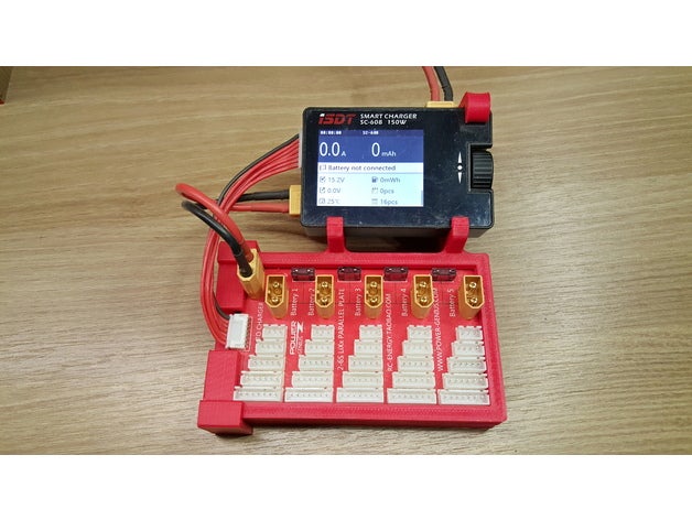 isdt sc-608+parallel charging board holder electronics sc-608 608 3D print model - Mito3D