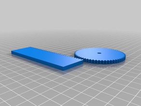 30 tooth rack 60 pinion 180 circular pitch robotics customized 3d print model - Mito3D