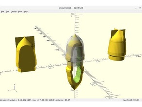 modifizierten parametric-pin-Stecker-Runde Spitzen-customizer andere openscad 3d print model - Mito3D