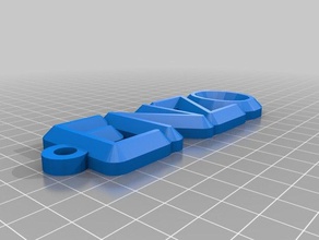 my customized name keychain enzo organization 3d print model - Mito3D