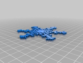 kevins customized snowflake machine interactive art 3d print model - Mito3D