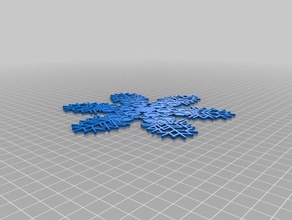 snowflake jaden flores interactive art customized 3d print model - Mito3D