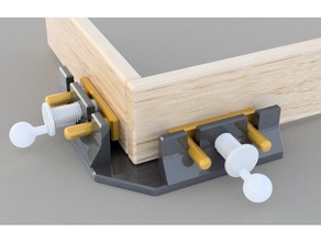 corner clamp art tools mechanical thread vase wedge woodworking 3d print model - Mito3D