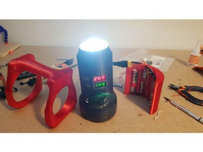 qad 100w led refroidi à l'eau lampe de lh&eacutelice cass&eacutee outils hlice casse saint-georges thomas tpu 3d print model - Mito3D