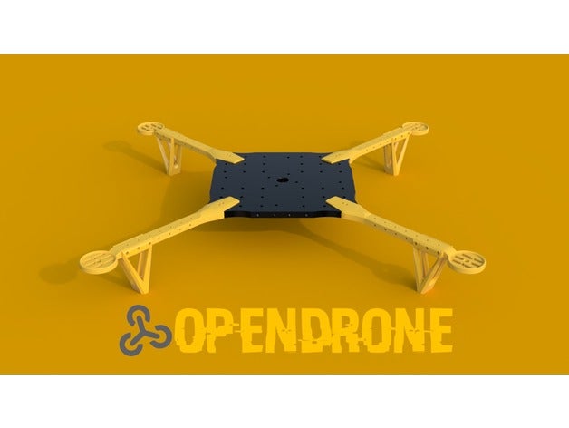 opendrone hobby drohne multicopter multirotor quadcopter 3D print model - Mito3D