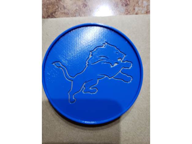 Detroit lions-Achterbahn sport im freien detroit lions nfl 3D print model - Mito3D