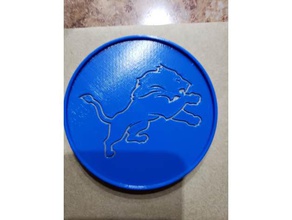 detriot leões de montanha russa esporte ao ar livre o detroit lions nfl 3d print model - Mito3D