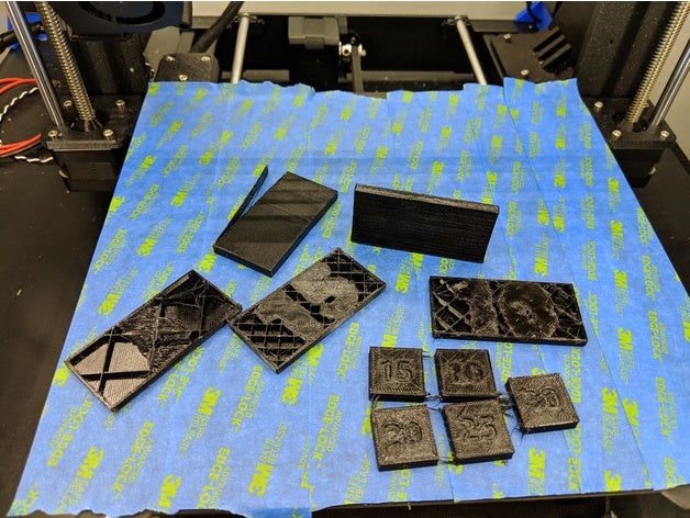 flex riempimento di prova 3d la stampa i test flessibile 3D print model - Mito3D