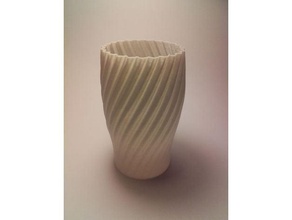 vertige vase décor pot de fleur fleurs les vases spirale mode 3d print model - Mito3D