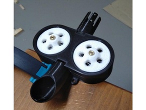 fully custom nerf rival blaster mechanical toys flywheel cage 3d print model - Mito3D