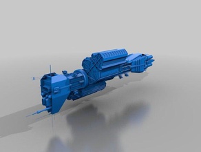 babylon 5 omega destroyer de classe remix cut impression w0 soutien modèles 3d print model - Mito3D