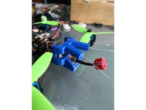 rear support all one wizard x220s dual antennagps antenna vtx rc vehicles drone gps mount neo-m8n ublox m8n holder x6b 3d print model - Mito3D