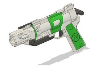 nerf meaker mk 18 de asalto pistola mecánica juguetes 3d print model - Mito3D