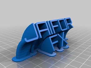 jaifor fx de la oficina personalizado 3d print model - Mito3D