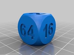 doubling cube games backgammon gambling 3d print model - Mito3D