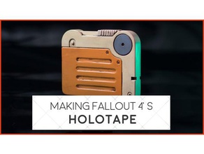 fallout 4 holotape props cut fallout4 fallout76 game glue maker miniature nerd replica transform youtube 3d print model - Mito3D