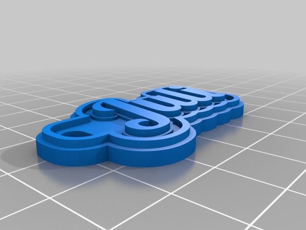 juli keychains customized 3D print model - Mito3D