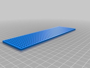 200 perforated building plate robotics customized 3d print model - Mito3D