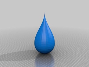 gota de chuva matemática a arte personalizado 3d print model - Mito3D