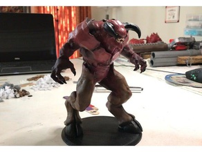 doom baron hell scans replicas demon figure 3d print model - Mito3D
