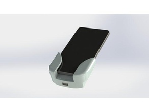 usb panel phone holder wall organization 3d print model - Mito3D