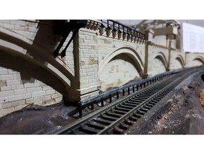 ooho trackside raised concrete cable trough buildings structures model trains 3d print model - Mito3D