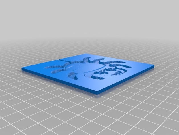 lithophane ara&ntildea 2d art personalizado 3D print model - Mito3D