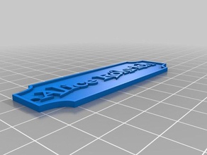 alice signs logos customized 3d print model - Mito3D